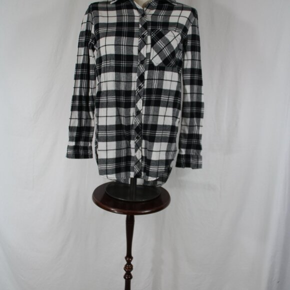 Steelers Flannel Pittsburgh Upcycled Women's Button Down NFL Football Size XS - Picture 4 of 6
